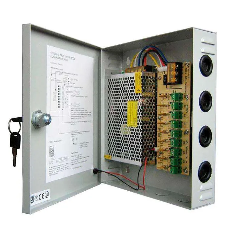 Fuente de alimentación DC12V/60W/5A BOX 9 puertos