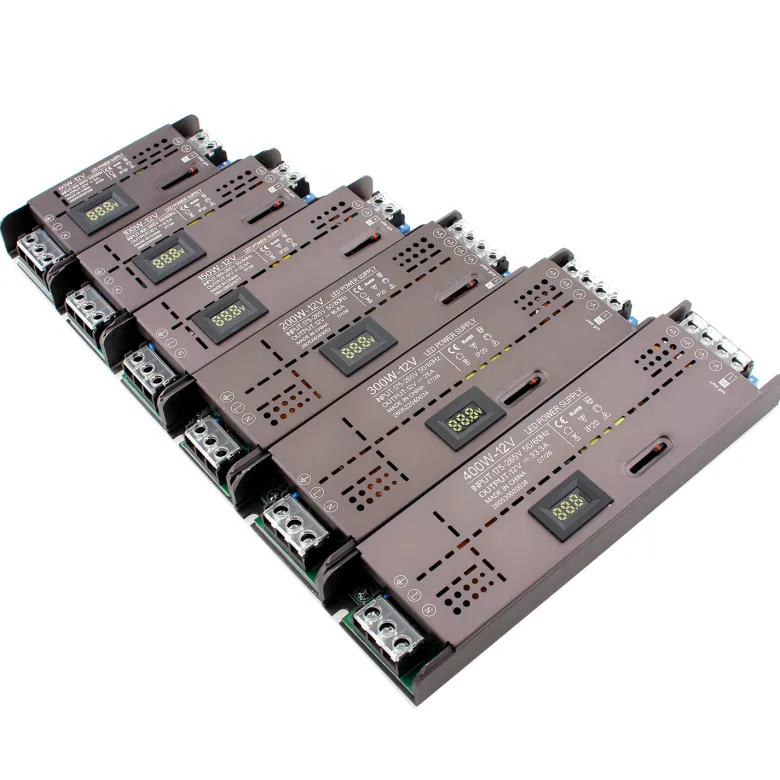 Fuente de alimentación DC12V/200W/16,7A Regulable con Display