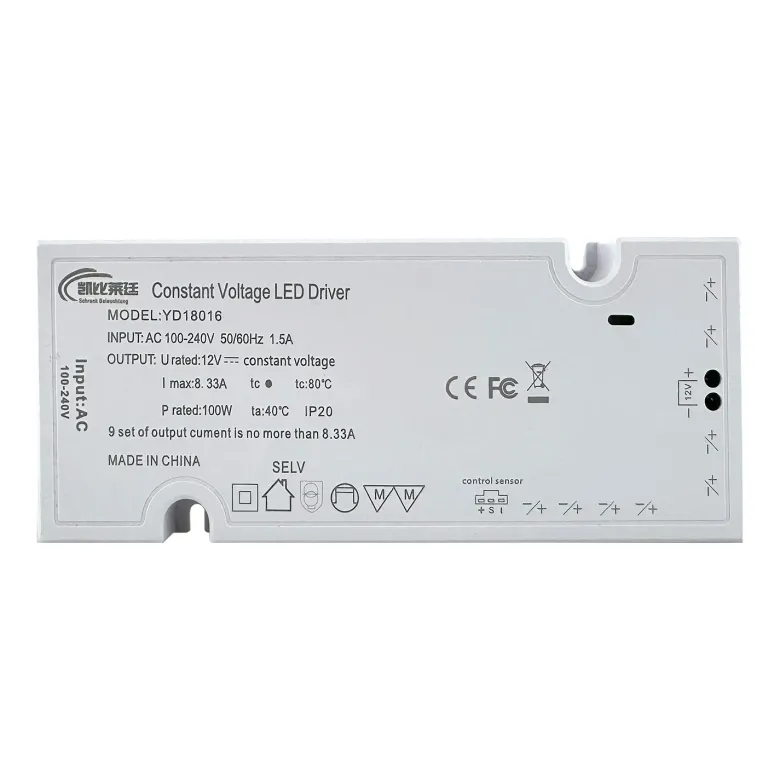 Fuente de alimentación DC12V/100W/8,33A, 9 salidas, sensor control