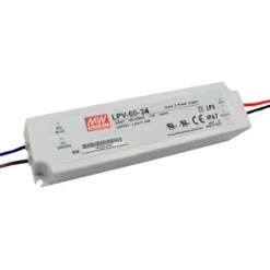 Fuente de alimentación IP67, DC24V/60W/2,5A Mean Well LPV-60-24