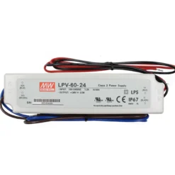 Fuente de alimentación IP67, DC24V/60W/2,5A Mean Well LPV-60-24