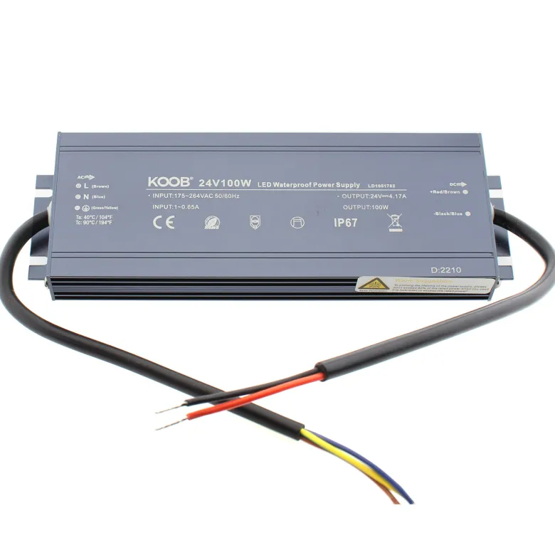 Fuente de alimentación IP67, DC24V/100W/4,17A