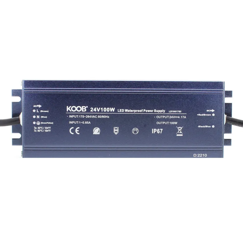 Fuente de alimentación IP67, DC24V/100W/4,17A