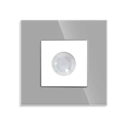 Interruptor Detector de Movimiento IR KOOB frontal cristal gris