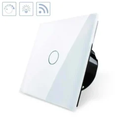 Interruptor táctil frontal blanco con regulador TRIAC Dimmer + remoto LIVOLO
