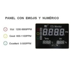 JUMBO Medidor de CO2, temperatura y humedad