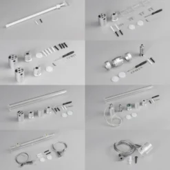 Kit accesorios NEON ⦰24mm instalación doble techo