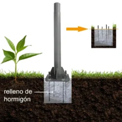 Kit de barras de refuerzo para anclaje poste