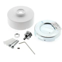 Kit doble suspensión redondo blanco, Ø75mm