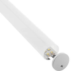 KIT - Perfil aluminio BAROUND Ø30 para tiras LED, 1 metro