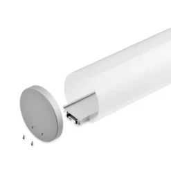 KIT - Perfil aluminio BAROUND para tiras LED, 2 metros