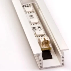 KIT - Perfil aluminio CAMPRO para tiras LED, 1 metro