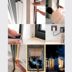 KIT - Perfil aluminio CORNER para tiras LED, 1 metro