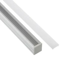 KIT - Perfil aluminio FOOT STEP para tiras LED, 1 metro