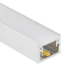 KIT - Perfil aluminio GROOR para tiras LED, 2 metros