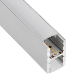 KIT - Perfil aluminio KEN para tiras LED, 1 metro