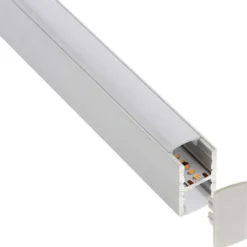 KIT - Perfil aluminio KEN para tiras LED, 1 metro
