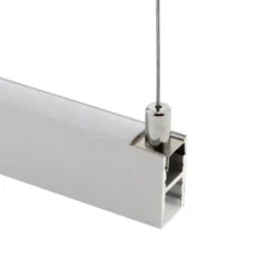 KIT - Perfil aluminio KEN para tiras LED, 1 metro