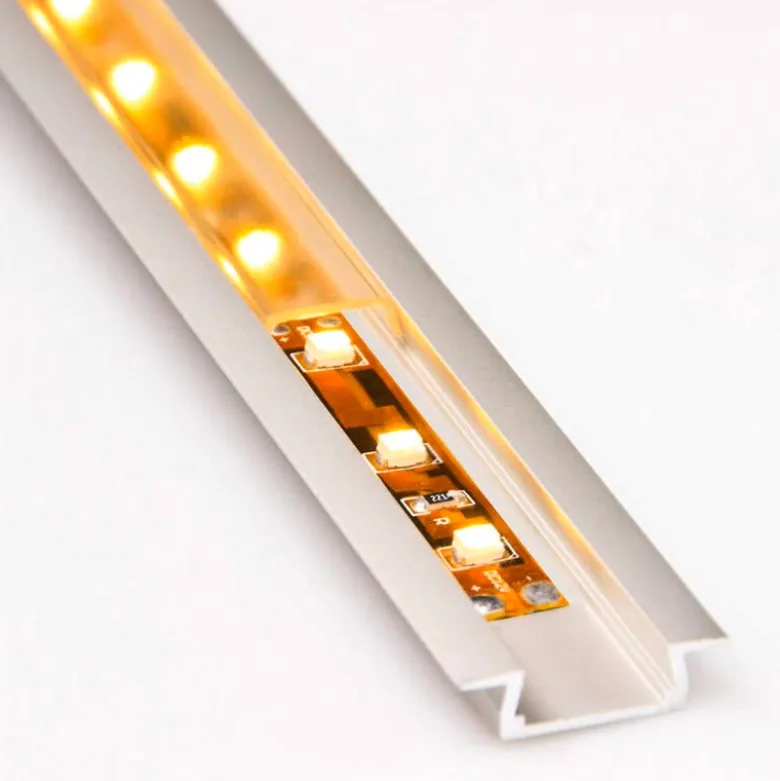 KIT - Perfil aluminio KOBE para tiras LED, 2 metros