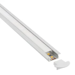 KIT - Perfil aluminio KOBE para tiras LED, 2 metros