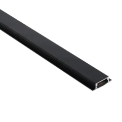 KIT - Perfil aluminio KOBE PRESS para tiras LED, 2 metros, negro