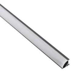 KIT - Perfil aluminio KORK-magnet para tiras LED, 1 metro, negro