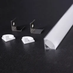 KIT - Perfil aluminio KORK-mini para tiras LED, 1 metro