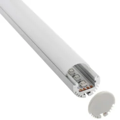 KIT - Perfil aluminio KROB-B para tiras LED, 2 metros