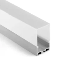 KIT - Perfil aluminio MASAT para tiras LED, 2 metros