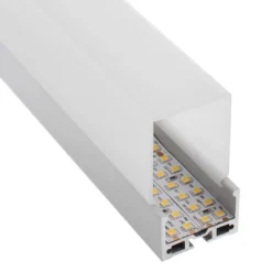 KIT - Perfil aluminio MASAT para tiras LED, 2 metros