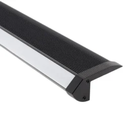 KIT - Perfil aluminio negro CINEMA para tiras LED, 1 metro