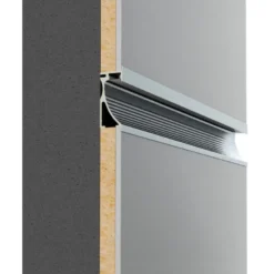 KIT - Perfil aluminio NITRA para tiras LED, 1 metro