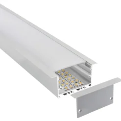 KIT - Perfil aluminio OSIC V2 para tiras LED, 2 metros