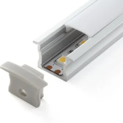 KIT - Perfil aluminio RIDA para tiras LED, 1 metro