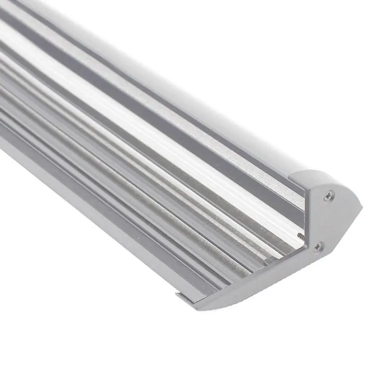 KIT - Perfil aluminio silver CINEMA para tiras LED, 2 metros