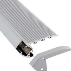 KIT - Perfil aluminio silver CINEMA para tiras LED, 2 metros