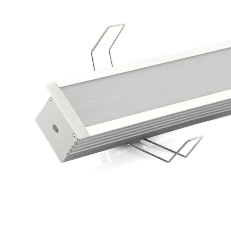 KIT - Perfil aluminio TEITO para tiras LED, 1 metro, blanco