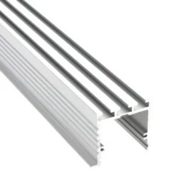 KIT - Perfil aluminio TEITO para tiras LED, 1 metro, blanco