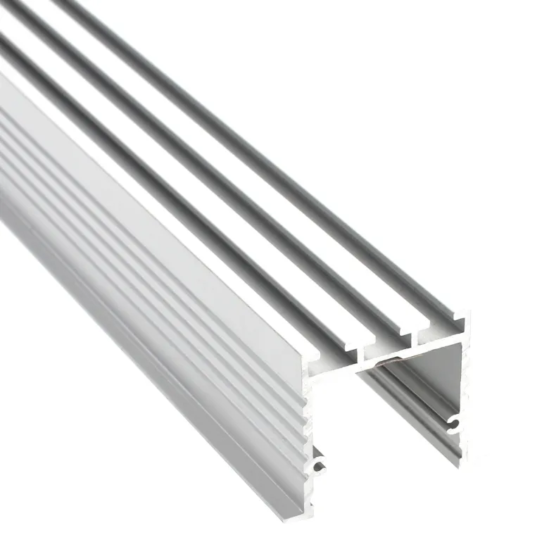 KIT - Perfil aluminio TEITO para tiras LED, 1 metro, blanco