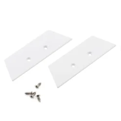 KIT - Perfil aluminio WALL 75mm para tiras LED, 1 metro, blanco