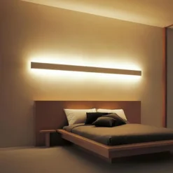 KIT - Perfil aluminio WALL 75mm para tiras LED, 2 metros, blanco