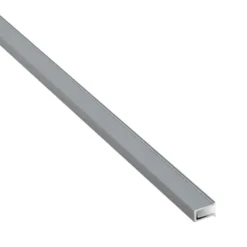 KIT - Perfil DOD con cubierta de silicona para tiras LED, 1 metro, gris