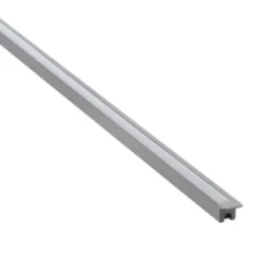 KIT - Perfil XIZOR con cubierta de silicona para tiras LED, 1 metro, gris