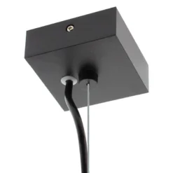 Kit suspensión cuadrado negro, 80x80mm