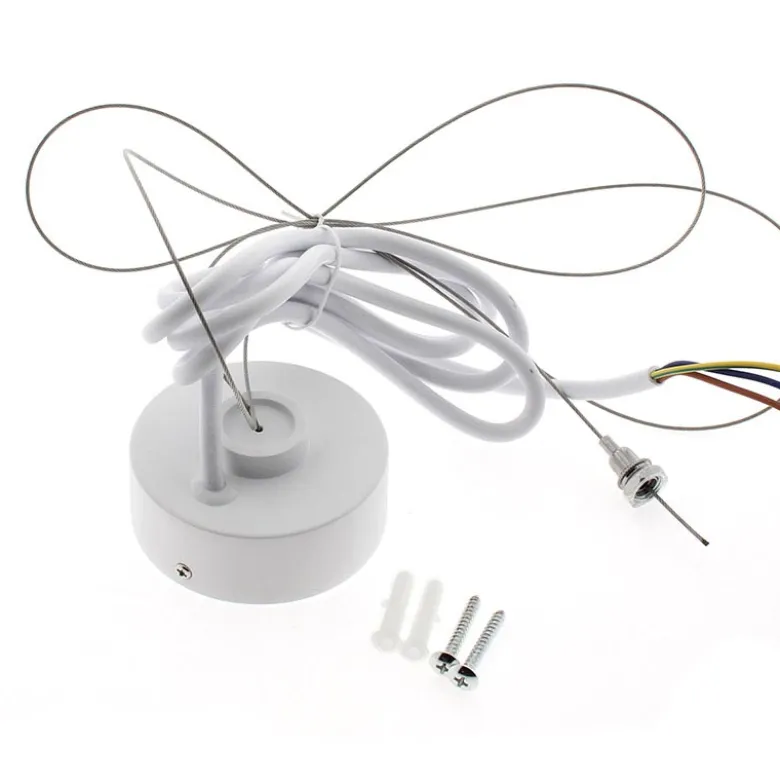 Kit suspensión redondo blanco, Ø75mm