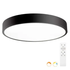 Kramfor BIG Plafón, 50W, Ø60cm, CCT, negro