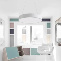 Kramfor BIG Suspend, 70W, Ø80cm, CCT, blanco
