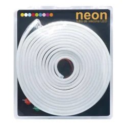 Led NEON Silicona Monocolor, DC24V, 120Led/m, 6x12mm, 5 metros, 60W, corte 1cm