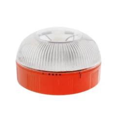 Linterna con luz de emergencia batería recargable con base magnética