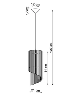 Lámpara colgante de madera ALEXIA, E27